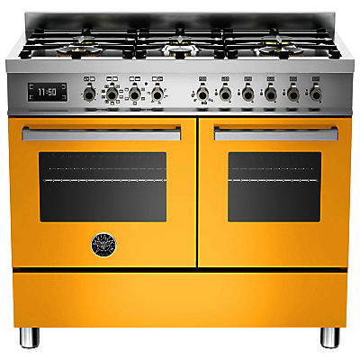 Bertazzoni Professional Series 100cm Dual Fuel Range Cooker Yellow